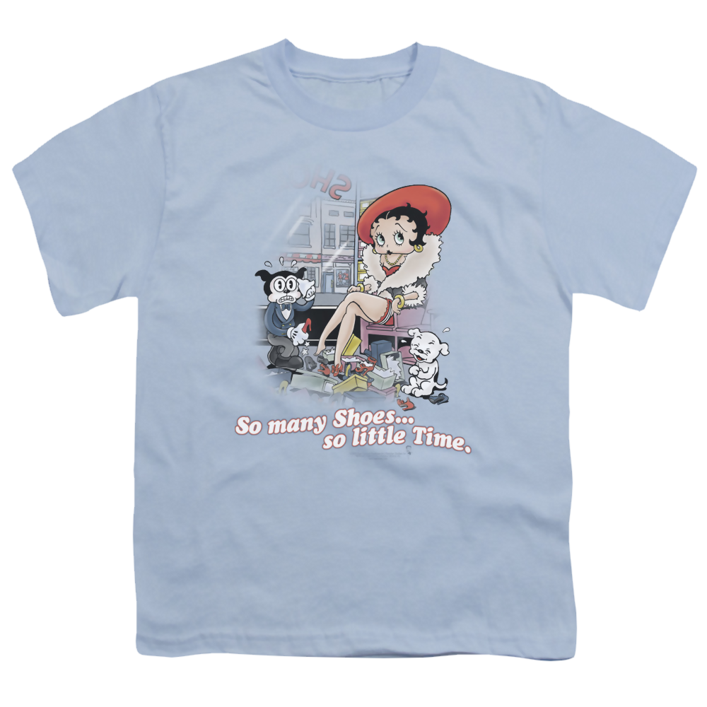 Betty Boop So Many Shoes - Youth T-Shirt