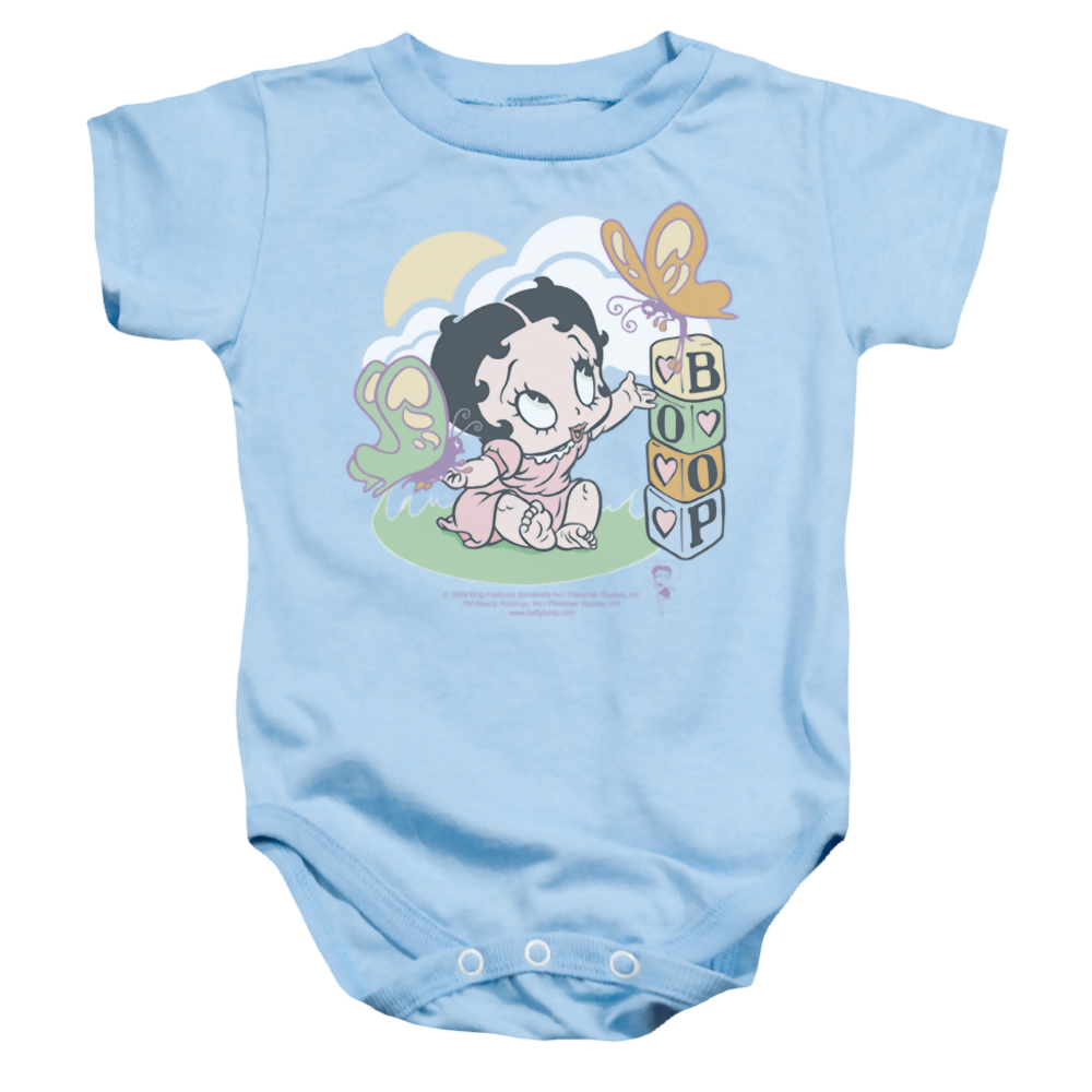Betty Boop Blue Butterflies - Baby Bodysuit