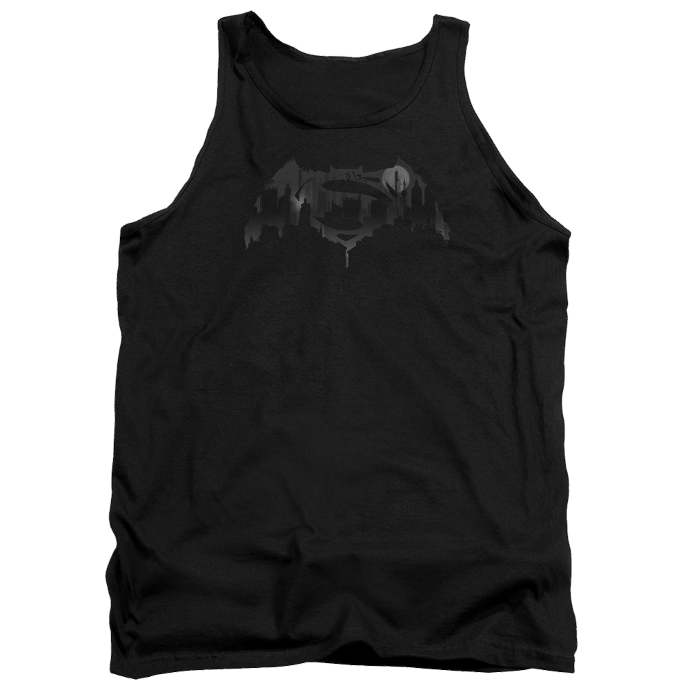 Batman v Superman Cityscape Logo - Men's Tank Top