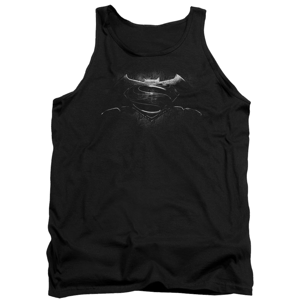 Batman v Superman Bw Logo - Men's Tank Top