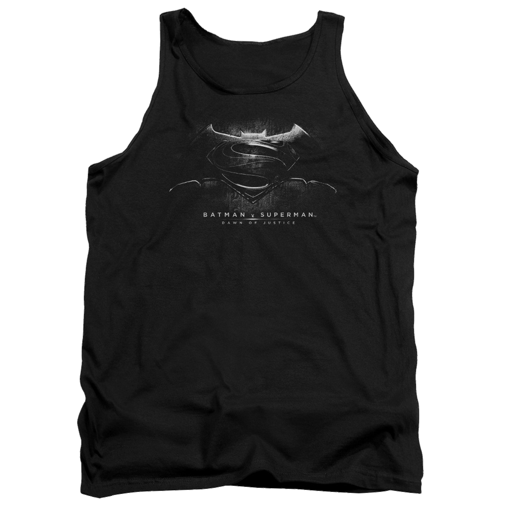 Batman v Superman Bw Logo - Men's Tank Top