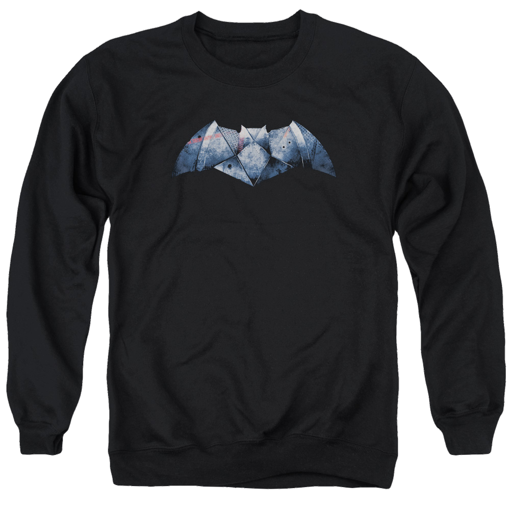 Batman v Superman Plated Bat Logo - Men's Crewneck product image 1