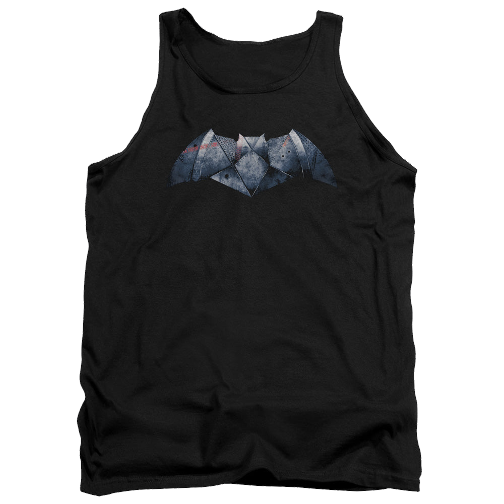 Batman v Superman Plated Bat Logo - Men's Tank Top