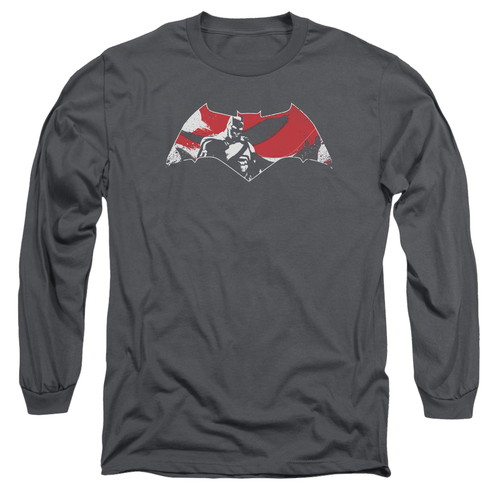 Batman v Superman Armor Splatter Logo - Men's Long Sleeve product image 1