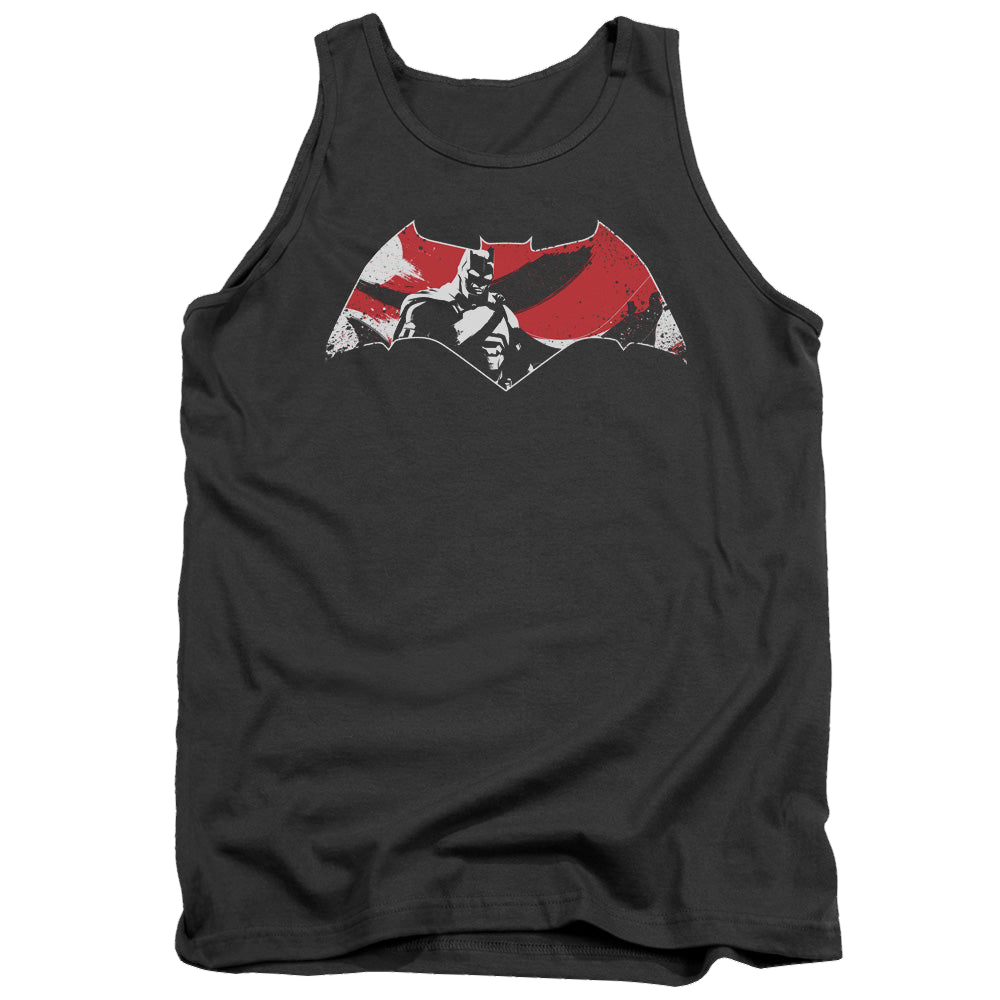 Batman v Superman Armor Splatter Logo - Men's Tank Top