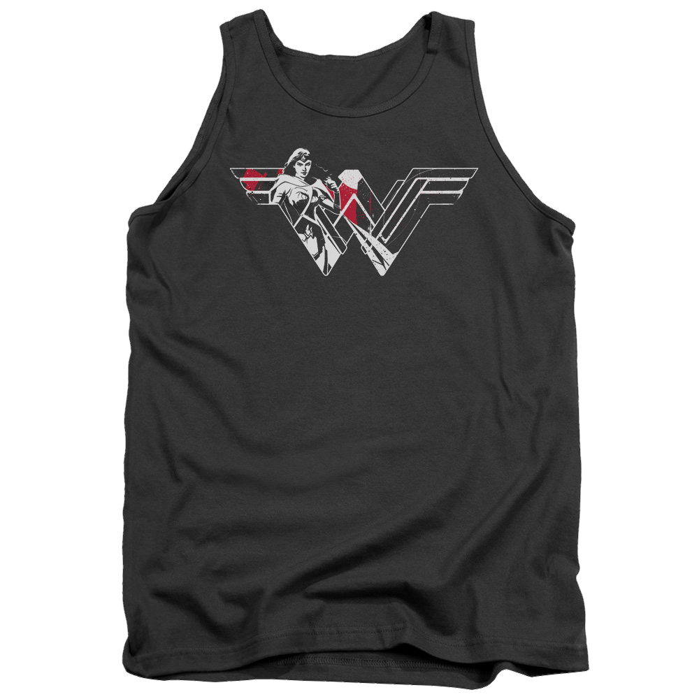 Batman v Superman Wonder Splatter Logo - Men's Tank Top