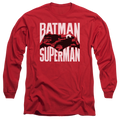 Batman v Superman Silhouette Fight - Men's Long Sleeve product image 1