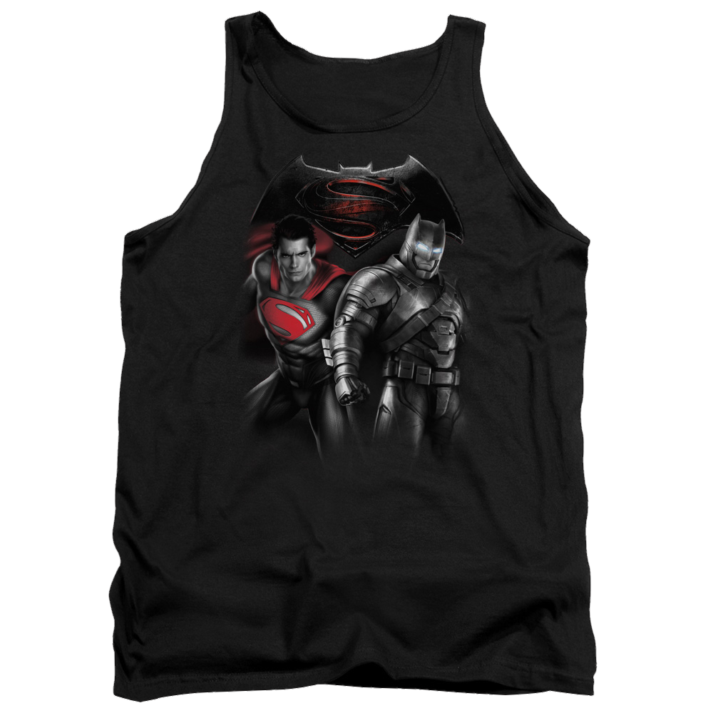 Batman v Superman Stand Off - Men's Tank Top
