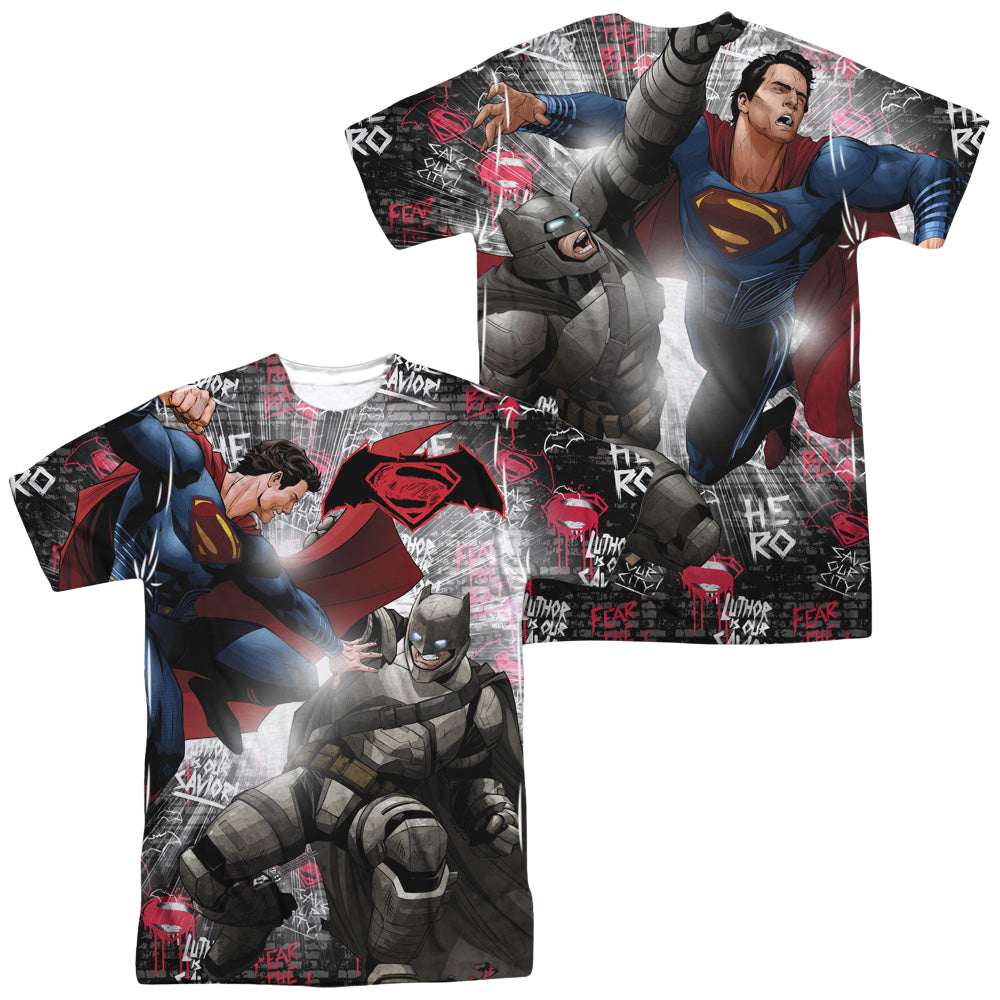 Batman v Superman Showdown (Front/Back Print) - Men's product image 1