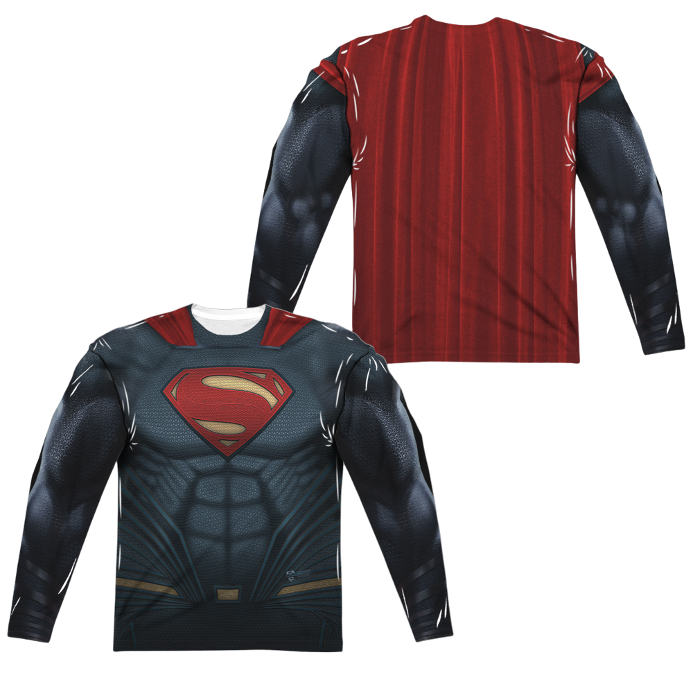 Batman v Superman Superman Uniform (Front/Back Print) - Men's All-Over Print Long Sleeve