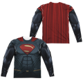Batman v Superman Superman Uniform (Front/Back Print) - Men's All-Over Print Long Sleeve