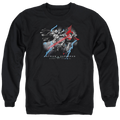 Batman v Superman Lightning V Heat Vision - Men's Crewneck product image 1