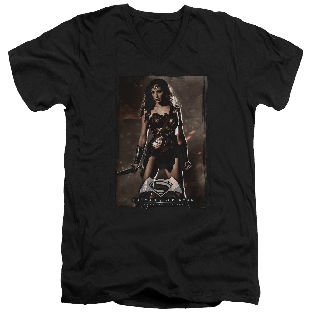 Batman v Superman Ww Poster - Men's V-Neck T-Shirt