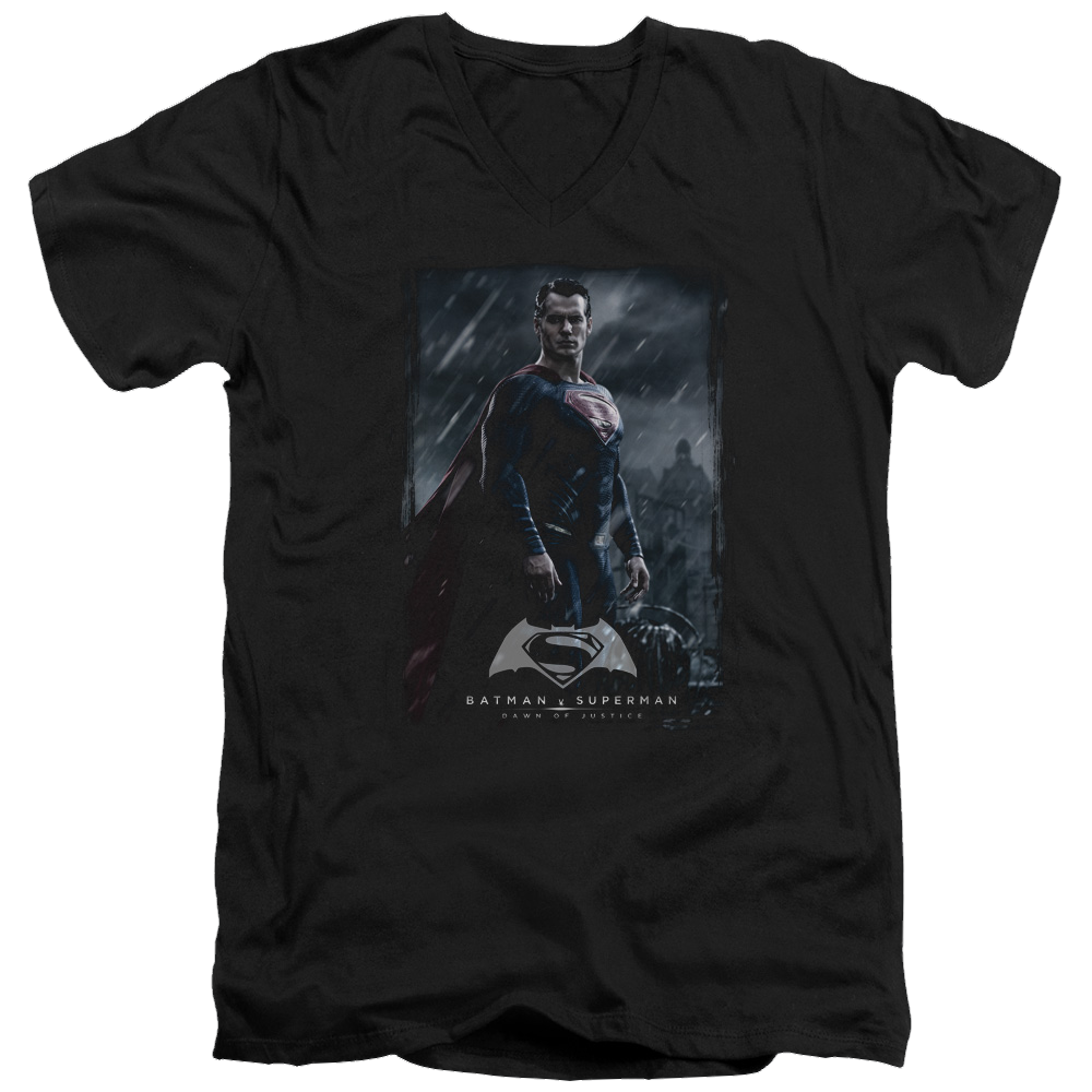 Batman v Superman Supe Poster - Men's V-Neck T-Shirt
