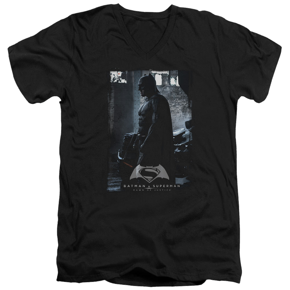 Batman v Superman Bat Poster - Men's V-Neck T-Shirt