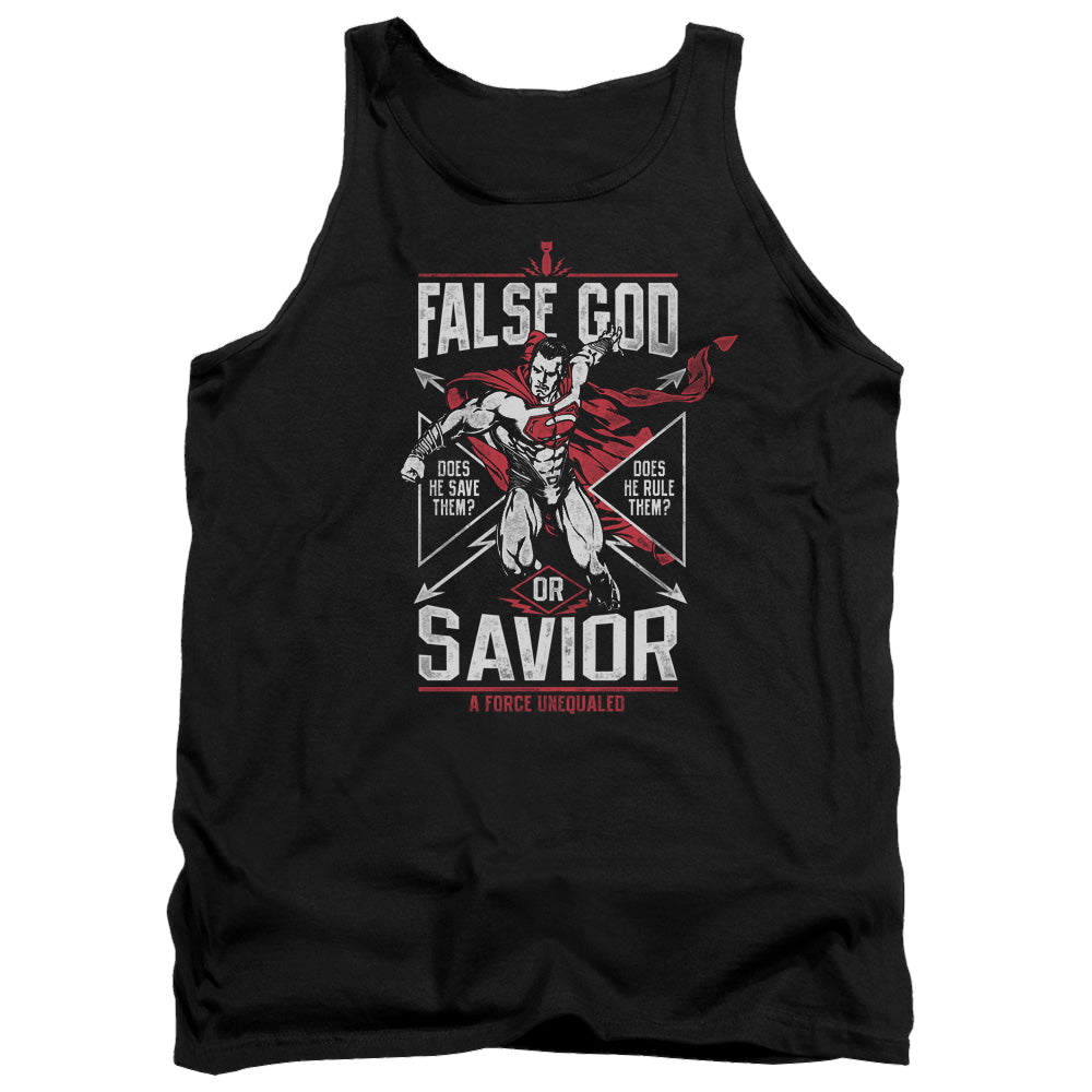 Batman v Superman False God Or Savior - Men's Tank Top