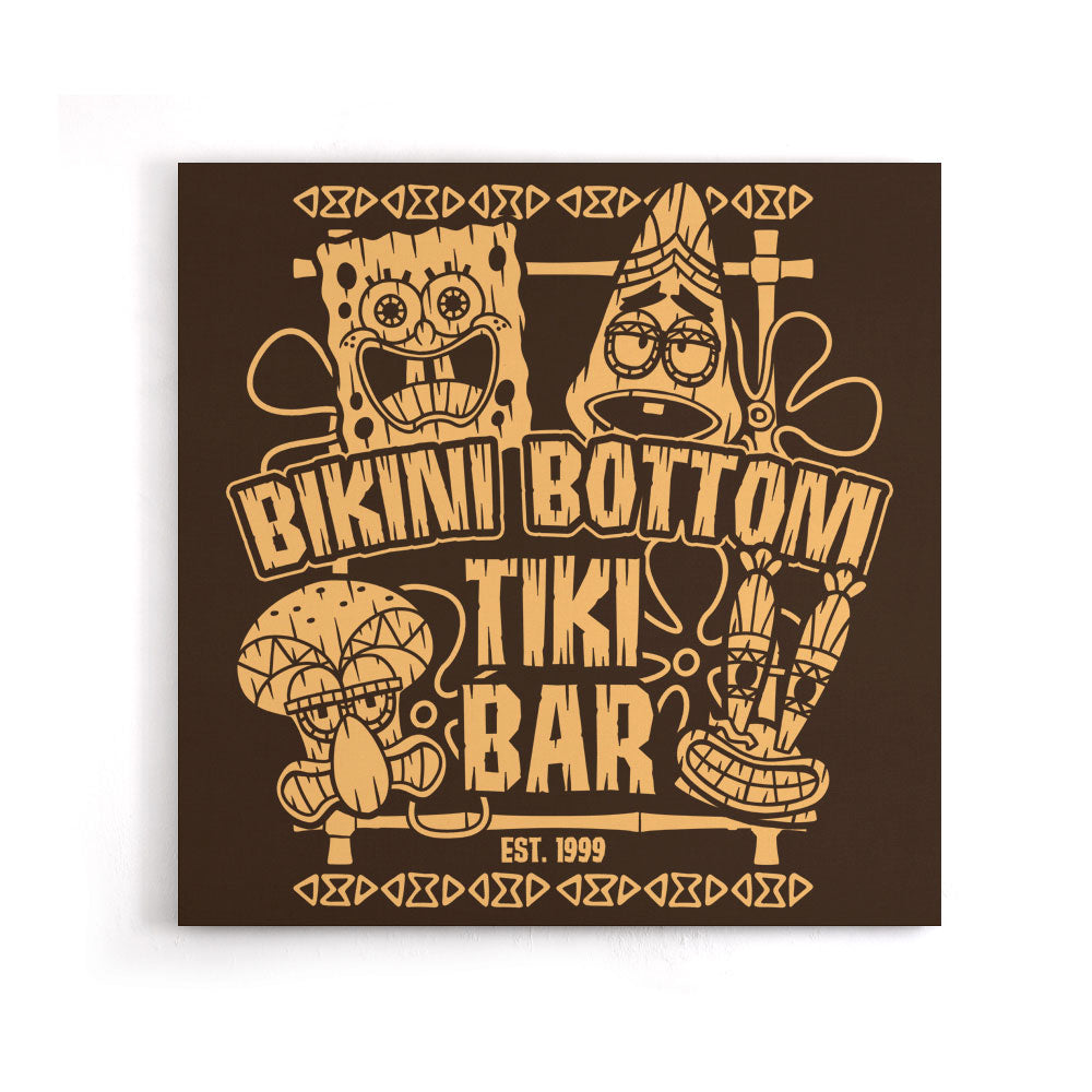 Bikini Bottom Tiki Bar - Canvas Print
