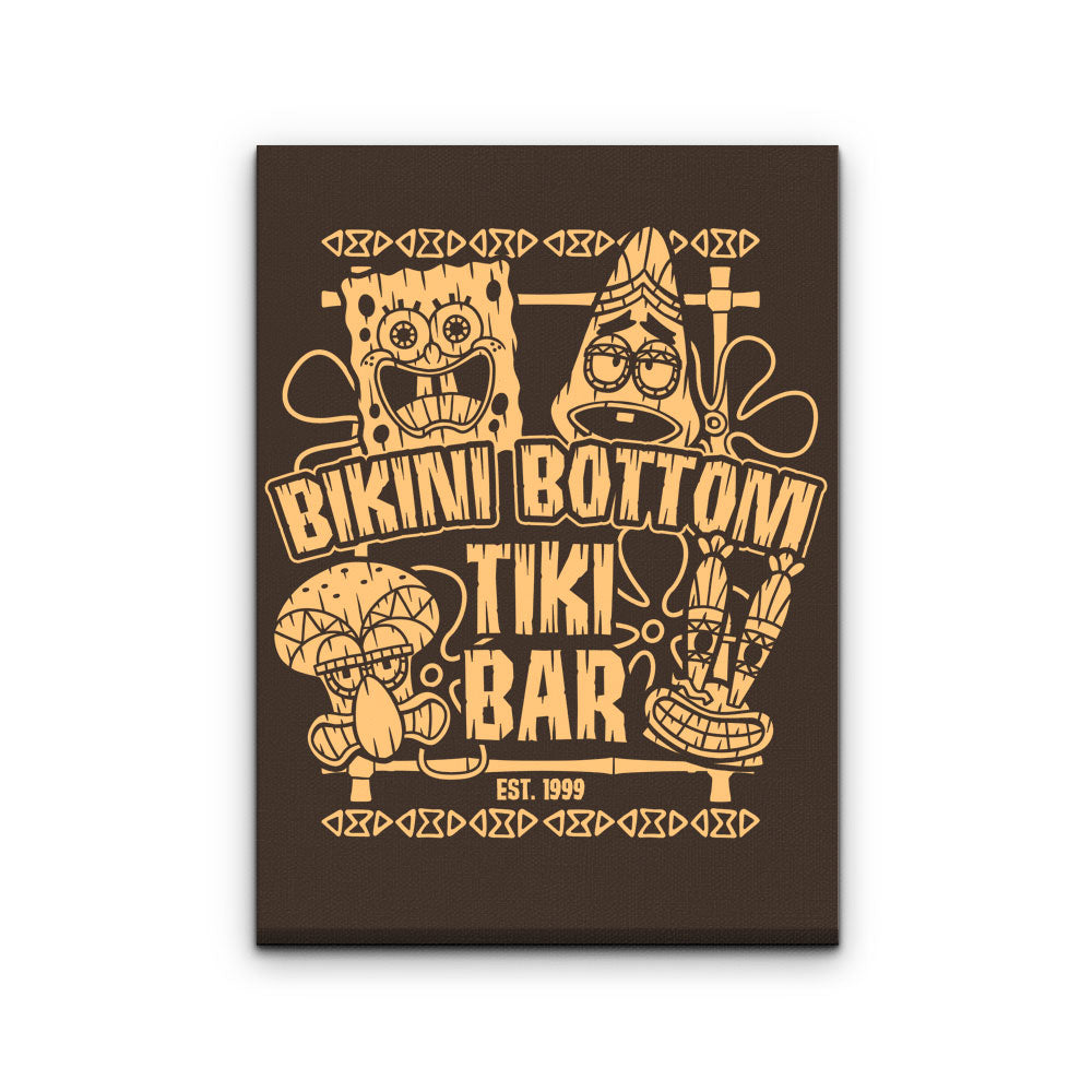 Bikini Bottom Tiki Bar - Canvas Print