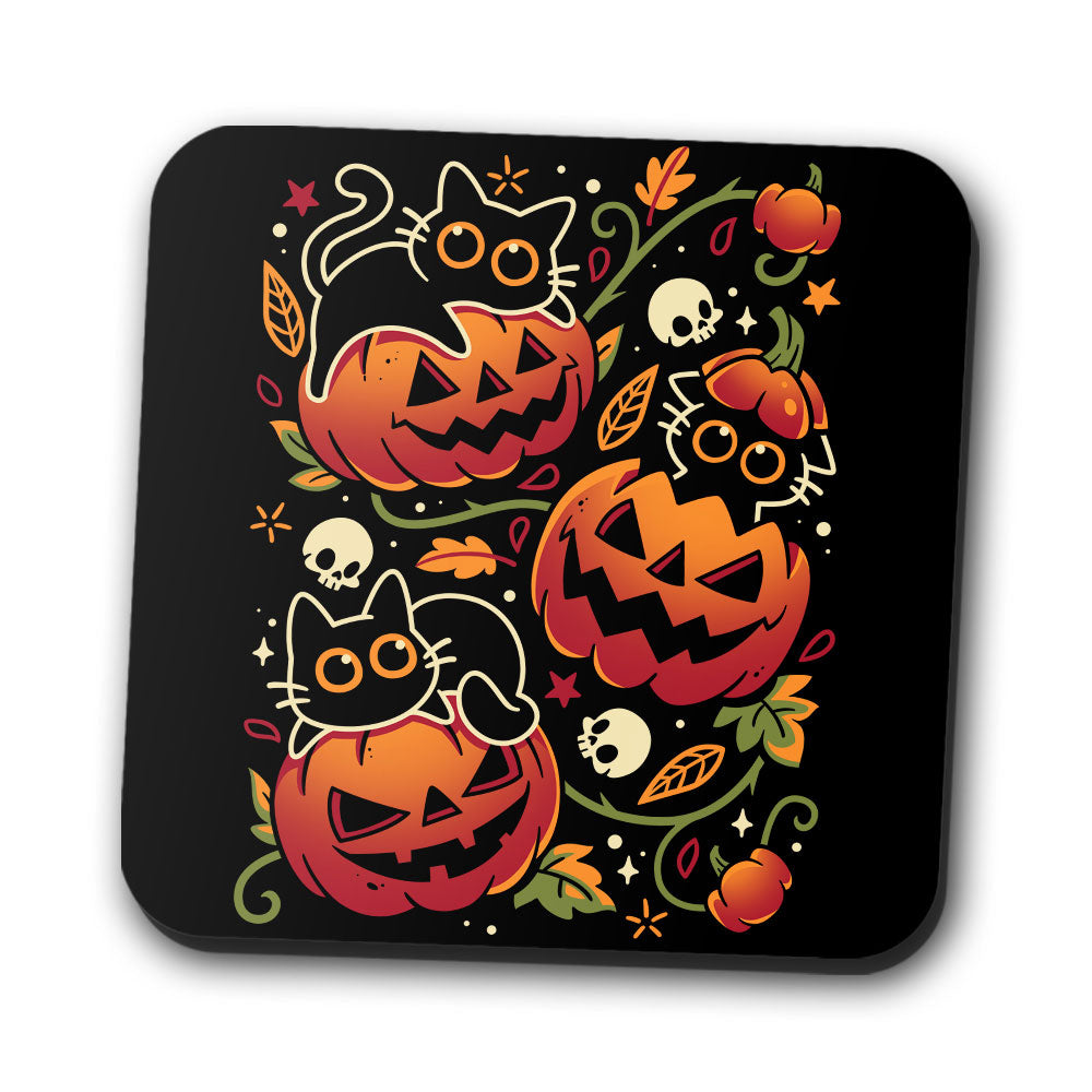 Black Cats Pumpkin Party - Coasters product image 1