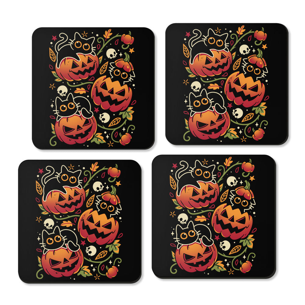 Black Cats Pumpkin Party - Coasters product image 3