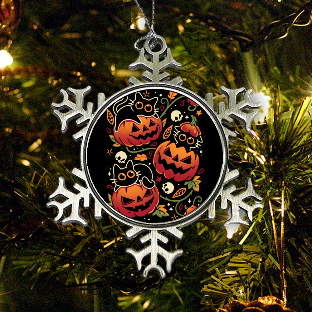 Black Cats Pumpkin Party - Ornament product image 1