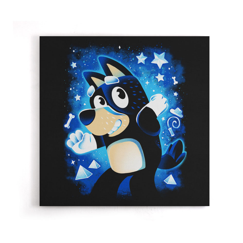 Blue Dog Dad - Canvas Print