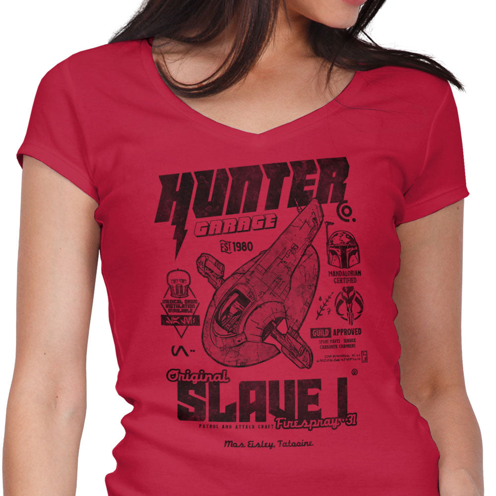 Bounty Hunter Garage - Women's V-Neck product image 1