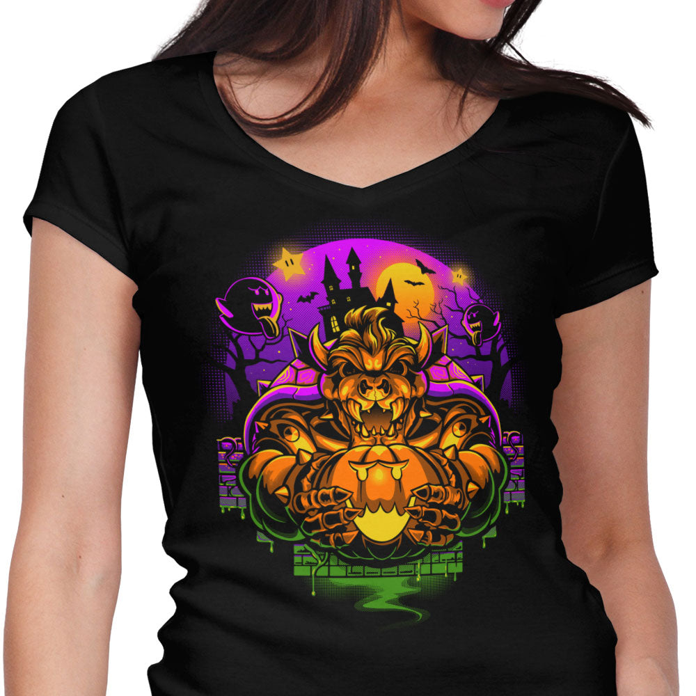 Bowserween - Women's V-Neck product image 1