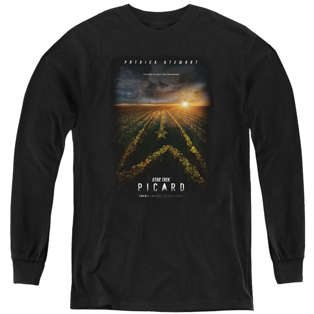 Star Trek Picard Picard Poster - Youth Long Sleeve T-Shirt