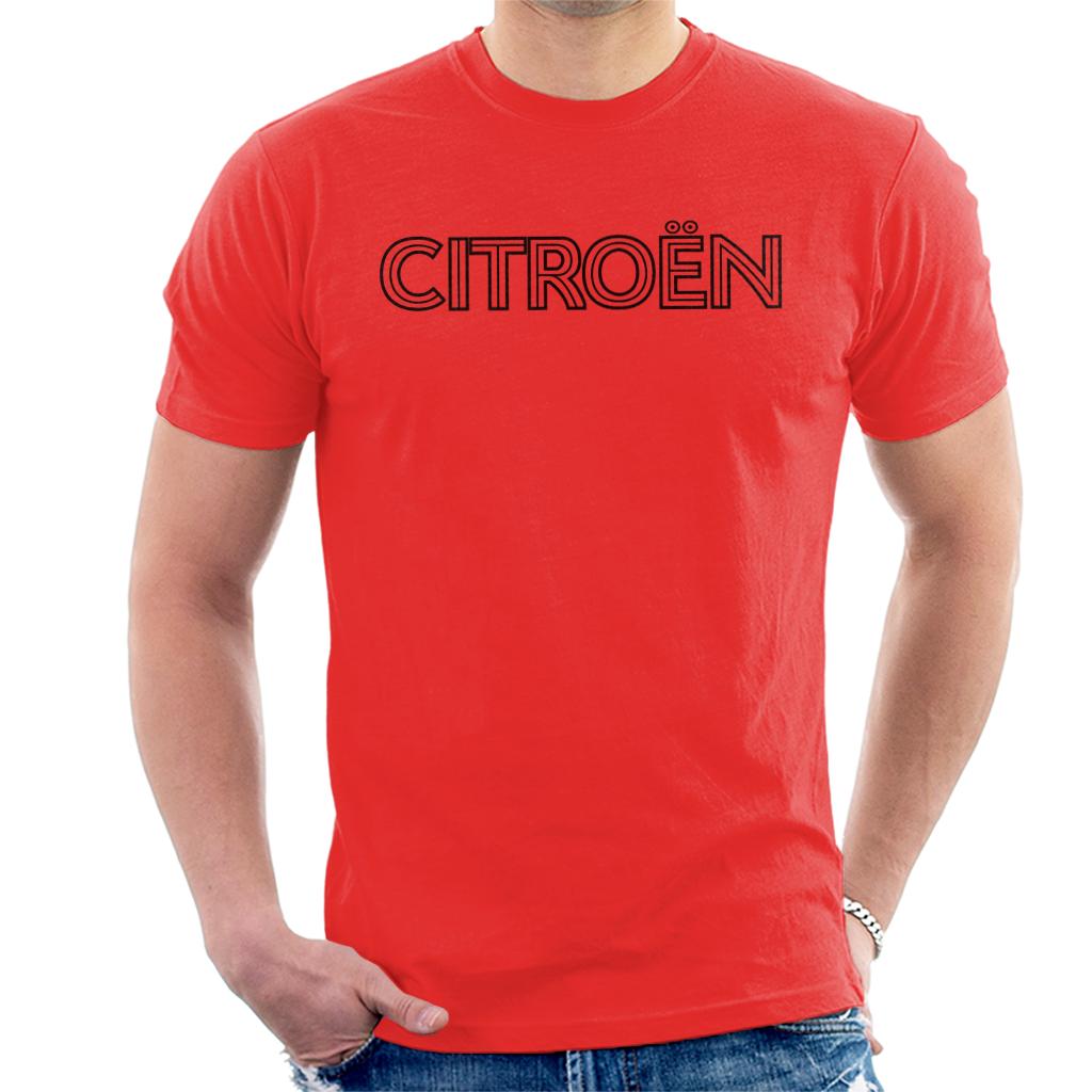Citroën Retro Line Black Logo Men's T-Shirt product image 6