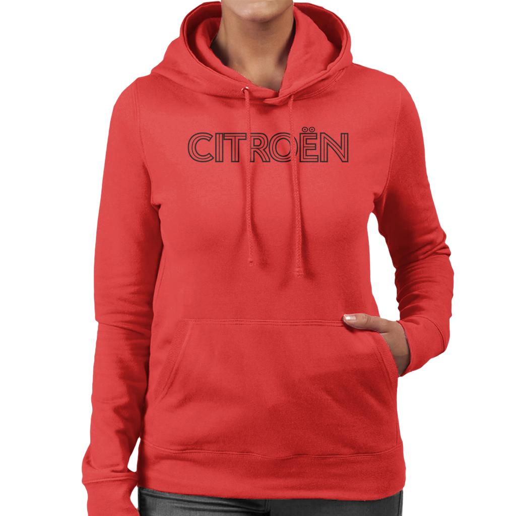Citroën Retro Line Black Logo Women's Hooded Sweatshirt product image 6