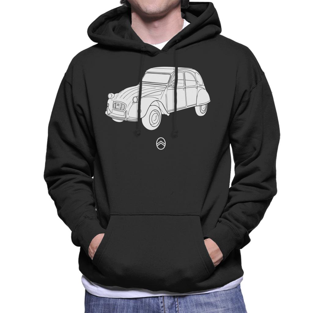 Citroën 2CV Angle For Dark Men's Hooded Sweatshirt product image 1