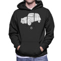 Citroën 2CV Angle For Dark Men's Hooded Sweatshirt product image 1