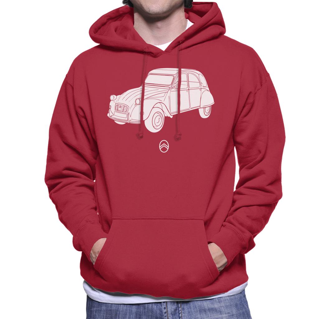 Citroën 2CV Angle For Dark Men's Hooded Sweatshirt product image 6