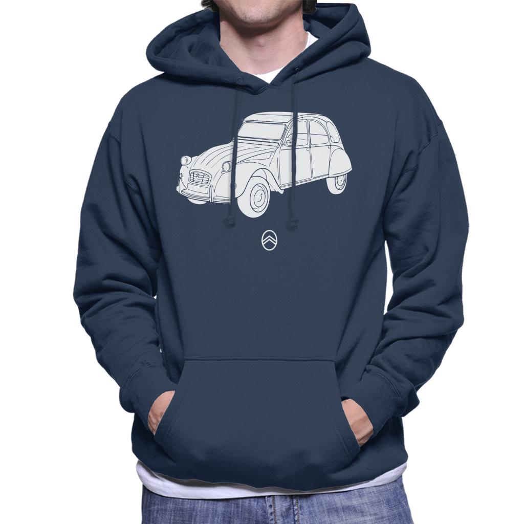 Citroën 2CV Angle For Dark Men's Hooded Sweatshirt product image 4