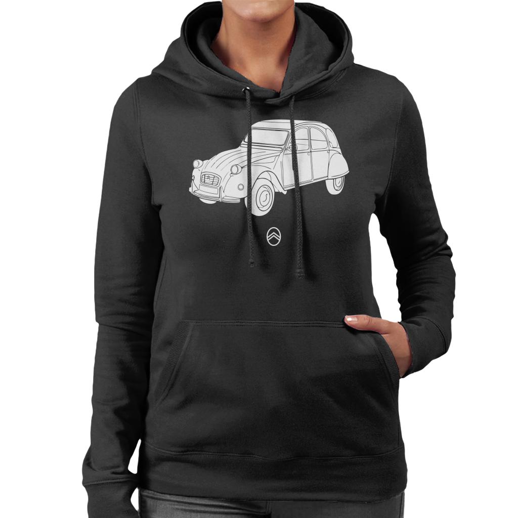 Citroën 2CV Angle For Dark Women's Hooded Sweatshirt product image 1