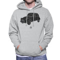 Citroën 2CV Angle For Light Men's Hooded Sweatshirt product image 1