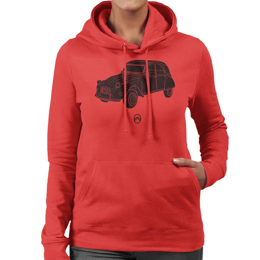 Citroën 2CV Angle For Light Women's Hooded Sweatshirt product image 6