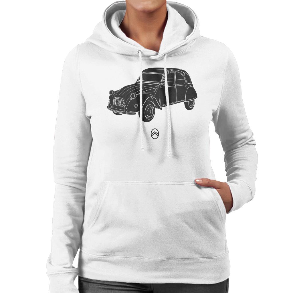 Citroën 2CV Angle For Light Women's Hooded Sweatshirt product image 4