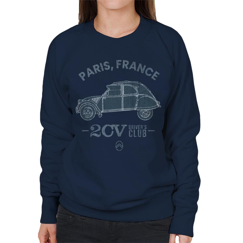 Citroën 2CV Drivers Club Paris France Women's Sweatshirt product image 6