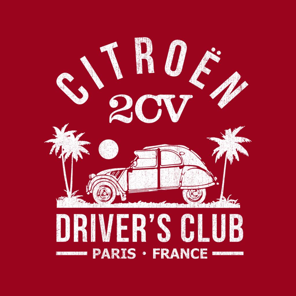 Citroën 2CV Driver's Club White Beach Men's Hooded product image 7
