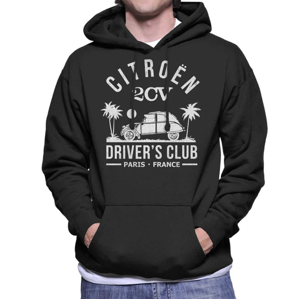 Citroën 2CV Driver's Club White Beach Men's Hooded product image 1