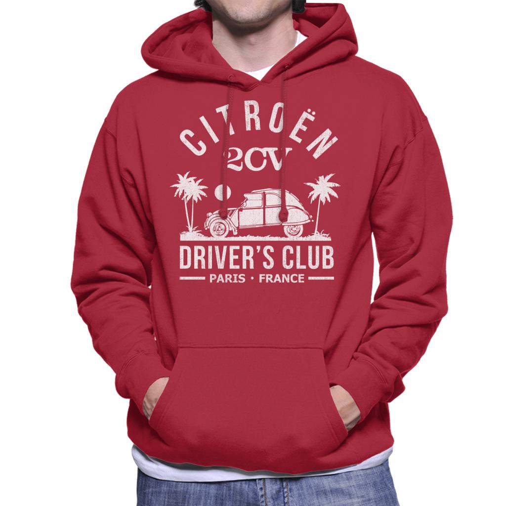 Citroën 2CV Driver's Club White Beach Men's Hooded product image 6