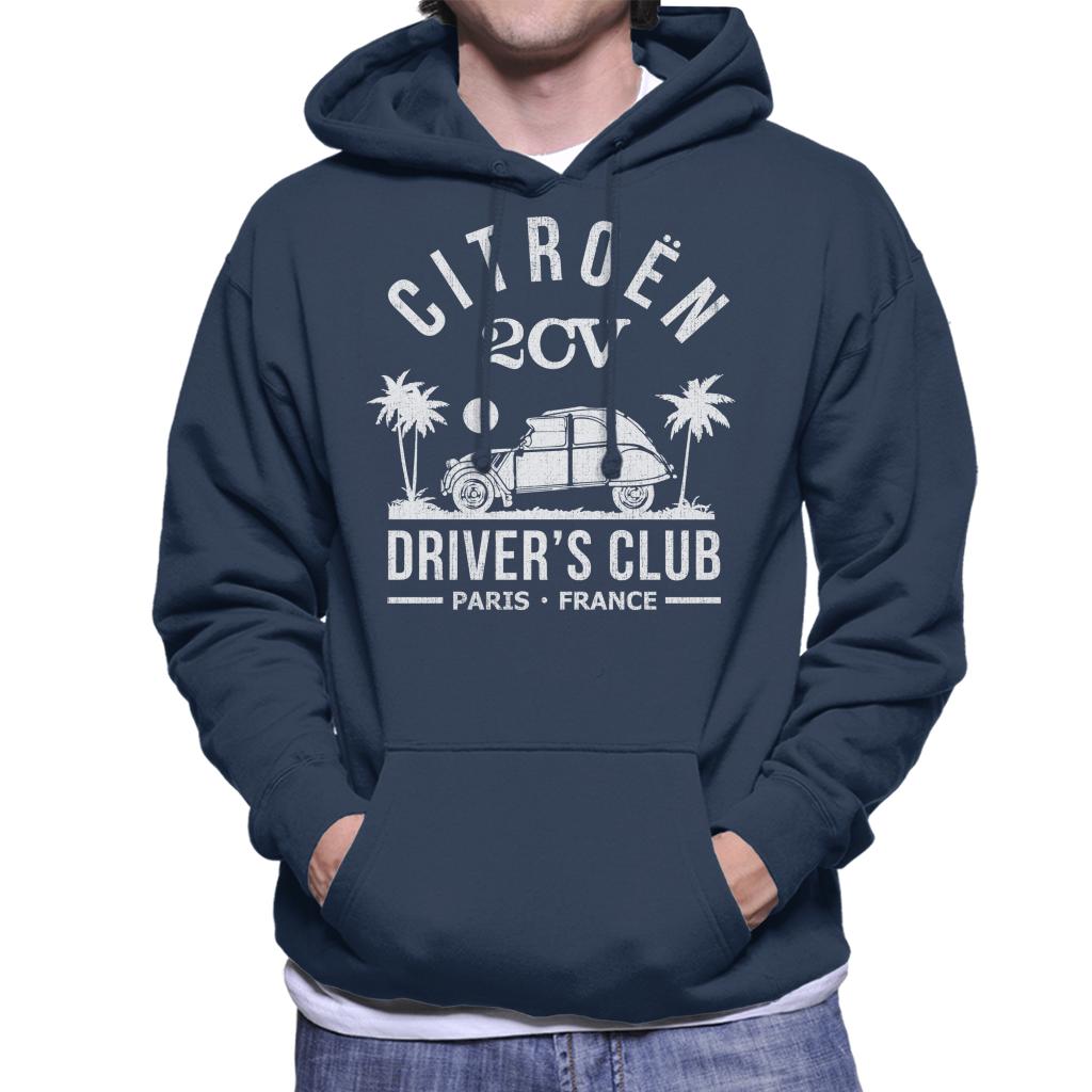 Citroën 2CV Driver's Club White Beach Men's Hooded product image 4