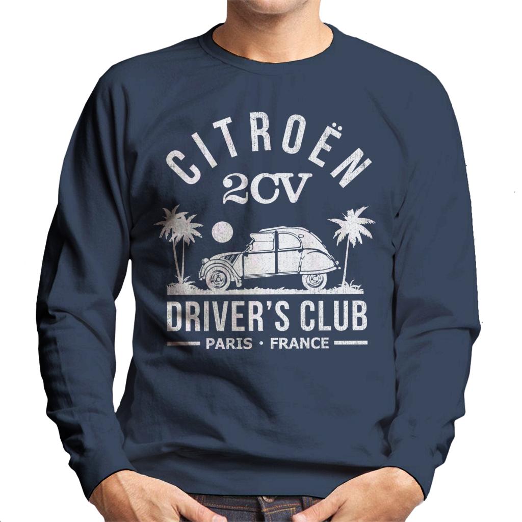 Citroën 2CV Driver's Club White Beach Men's Sweatshirt product image 4