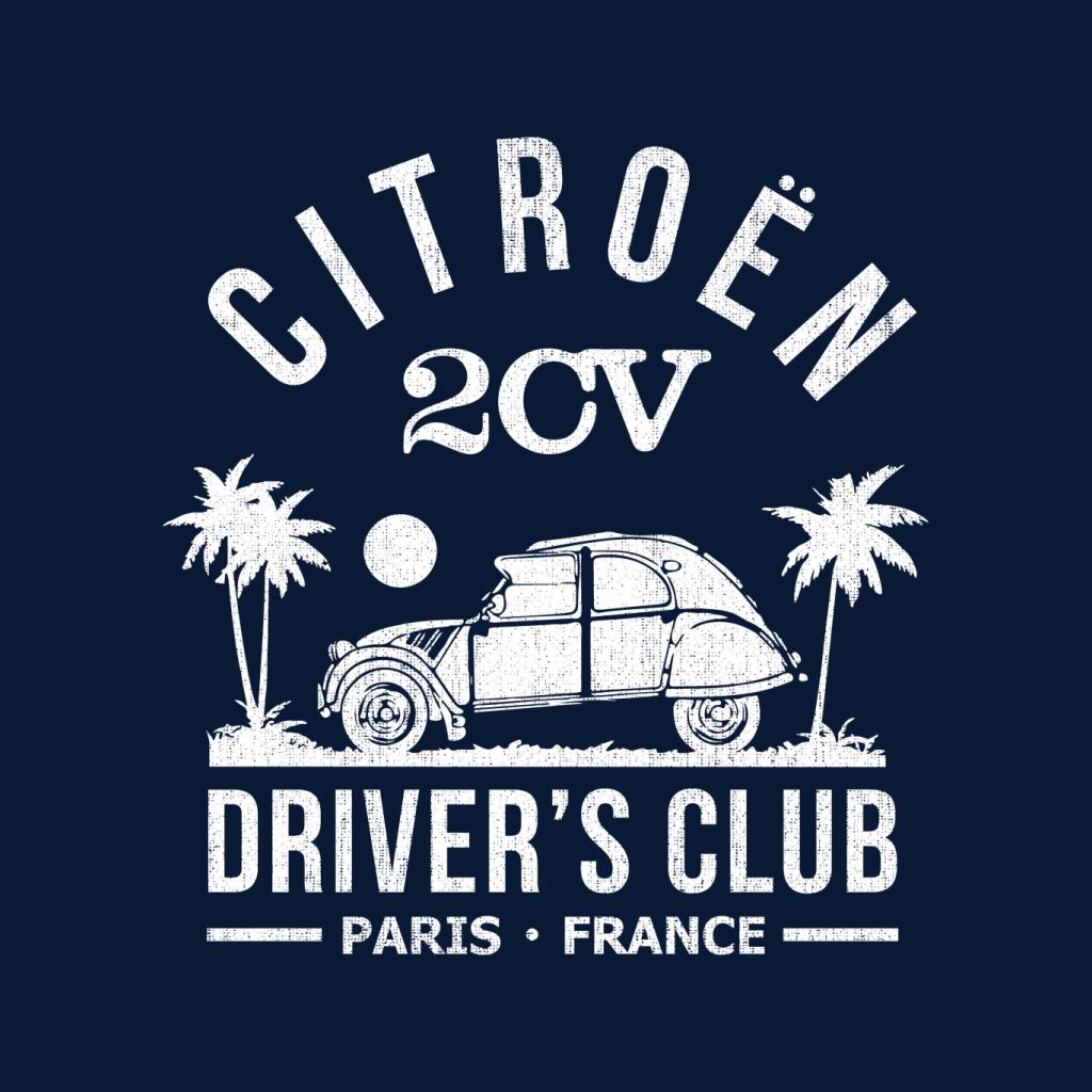Citroën 2CV Driver's Club White Beach Men's Hooded product image 5