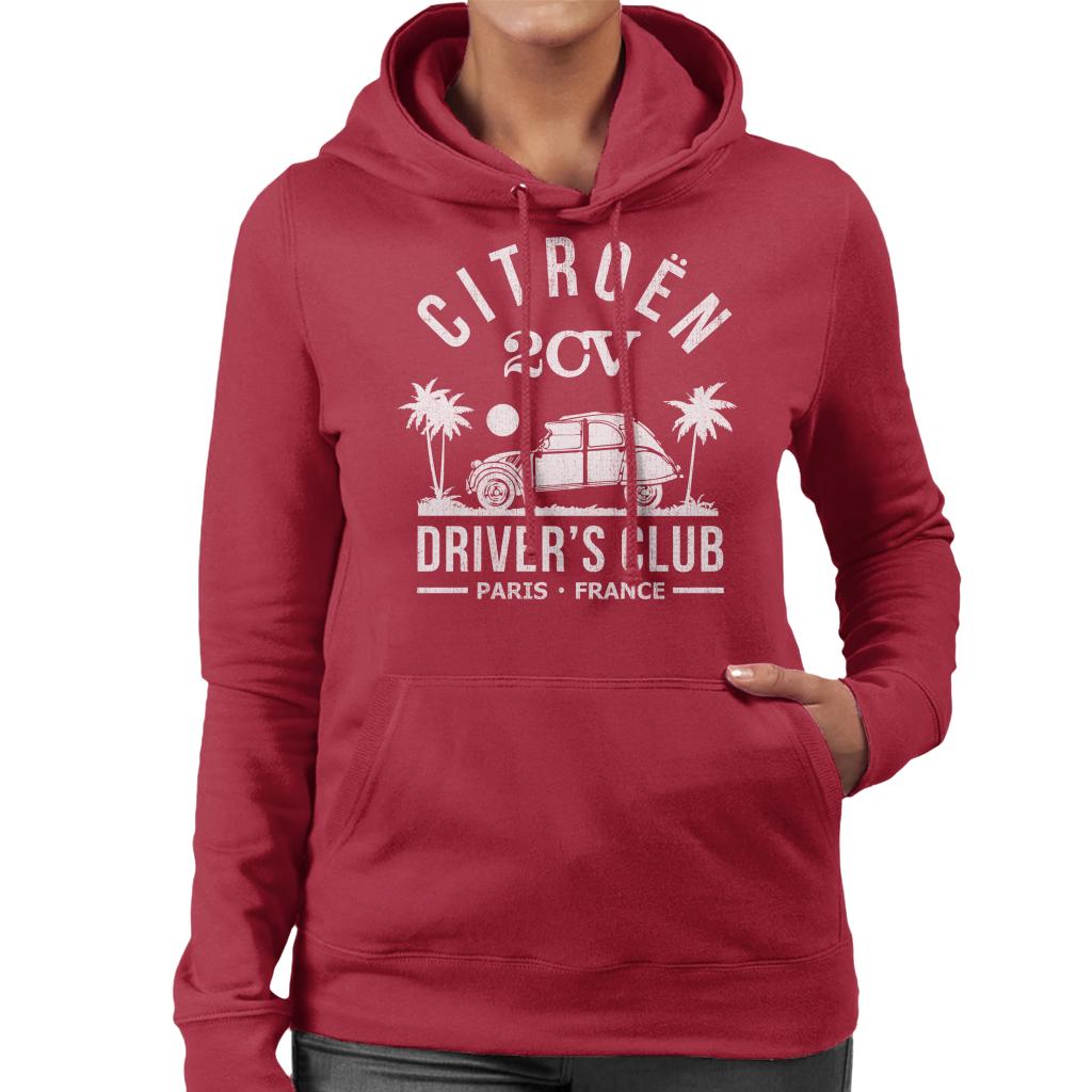 Citroën 2CV Driver's Club White Beach Women's Hooded product image 6