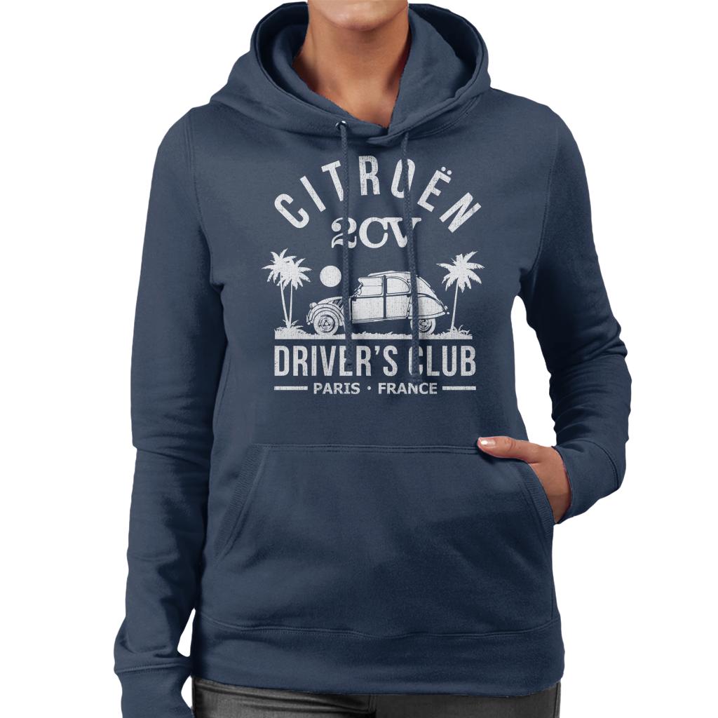 Citroën 2CV Driver's Club White Beach Women's Hooded product image 4