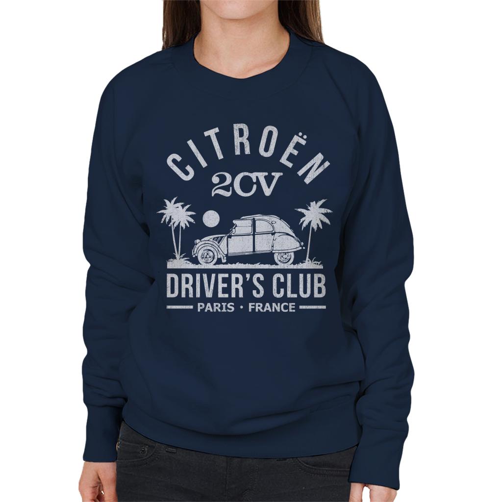 Citroën 2CV Driver's Club White Beach Women's Sweatshirt product image 4
