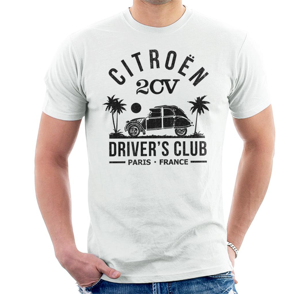 Citroën 2CV Driver's Club Black Beach Men's T-Shirt product image 4